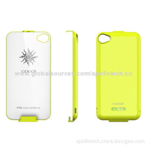 Specialized Battery Covers for iPhone 4/4S, with 2,200mAh Real Capacity and A-grade Polymer Battery